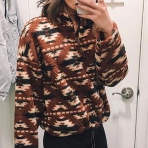 Aztec Sherpa Pullover